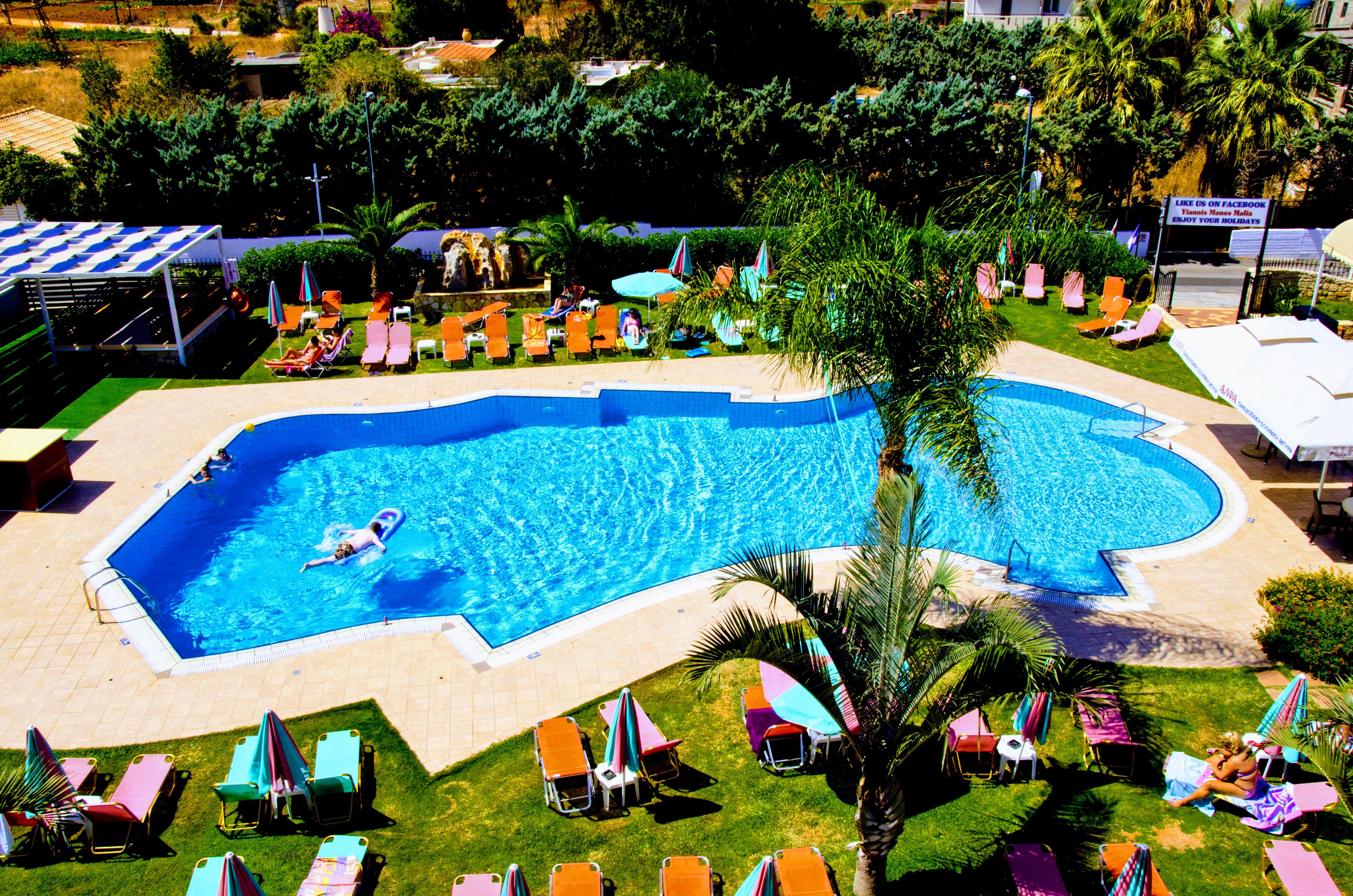 Yiannis Manos Hotel Resort Малиа Экстерьер фото